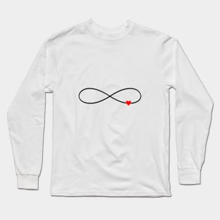 heart infinity symbol love sign gift family Long Sleeve T-Shirt